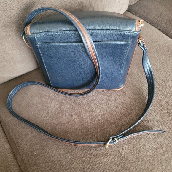 Vintage Liz Claiborne Navy Crossbody Bag Purse - Picture 2 of 9